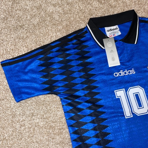 Adidas Argentina Leo Messi 1994 Retro Men’s Away Soccer Jersey🆕 - Picture 5 of 9